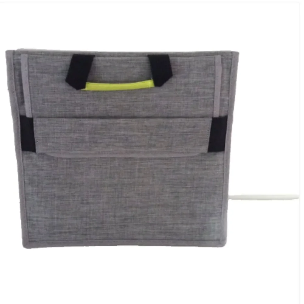 So Mine Travel Organizer Carry Case Ash Gray Lime Tablet Device Bag New NIP